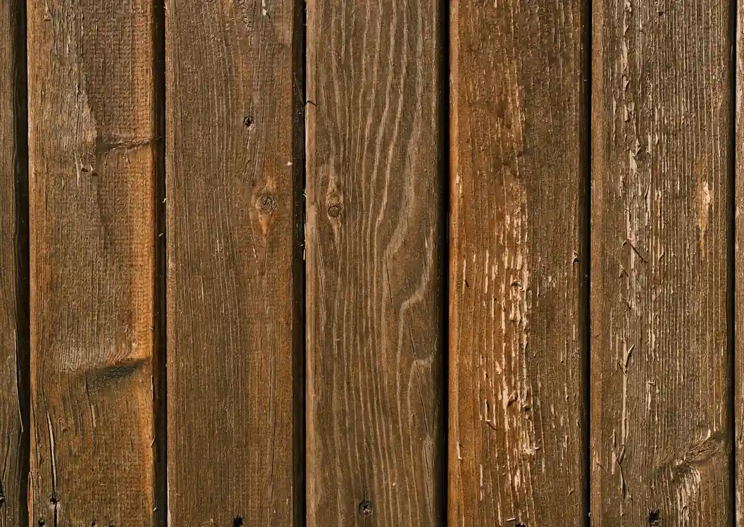 Close-up view of rustic wooden planks with natural grain and texture.